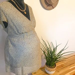 Boho Maternity Floral Top